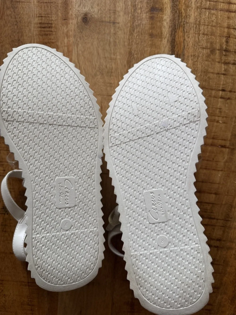 CIRCUS by Sam Edelman Ester White Platform chunky fisherman open toe sandals 8